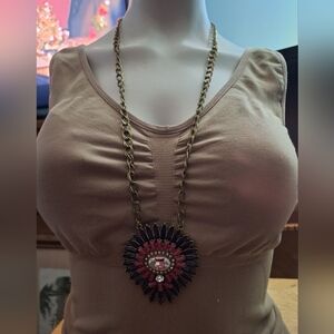 Premier Design Reversible Pendant Chain Statement Necklace